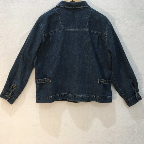 Bill Blass Twill Jean Jacket Vintage - Picture 12 of 16